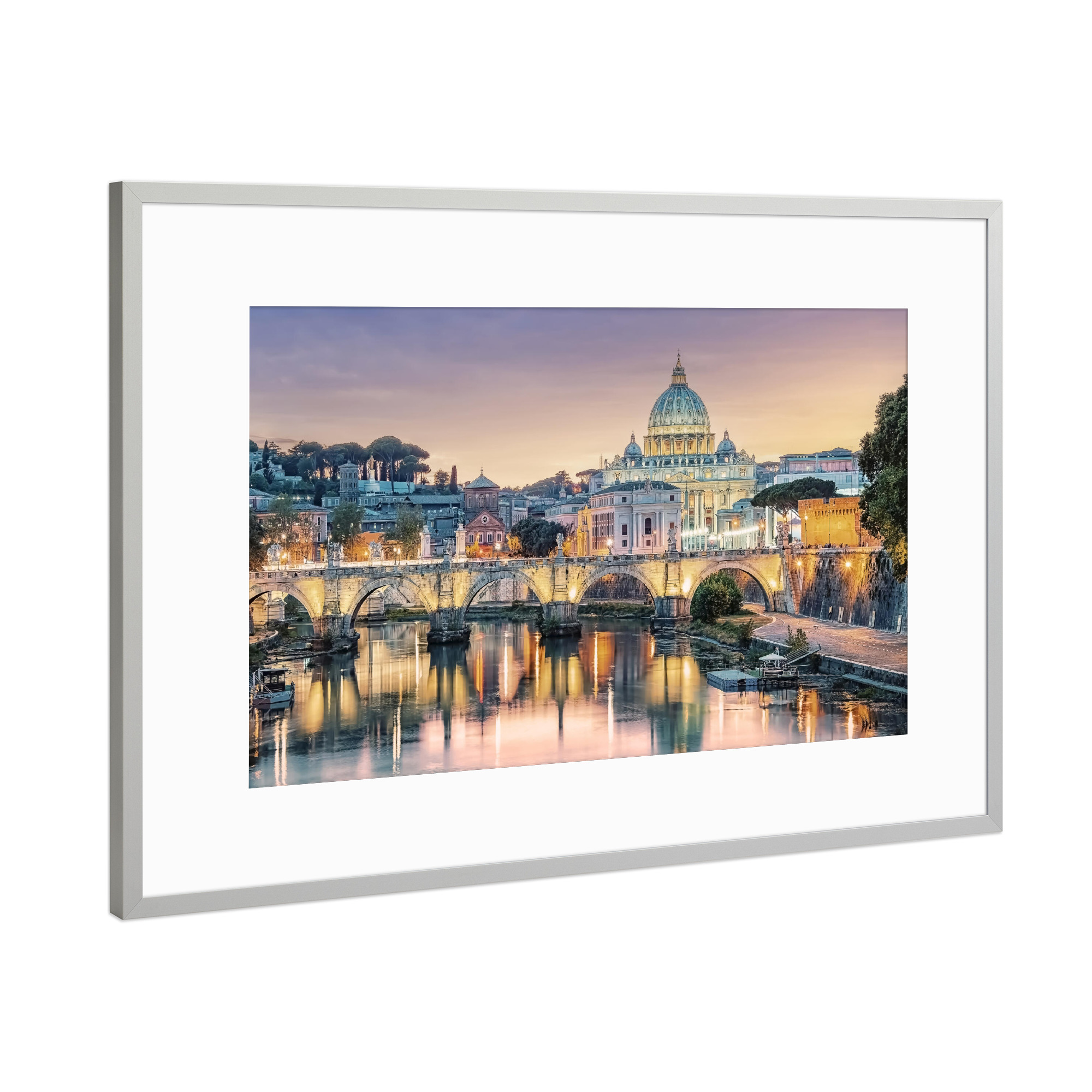 Poster mit Rahmen Silber "La DolceVita" artboxONE - Städte,Reise,Architektur,Reise / Länder,Städte / Rom