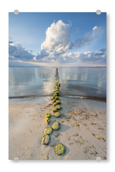 Acrylglasbild "Buhne an der Ostsee" artboxONE - Natur,Reise,Reise / Strand und Meer