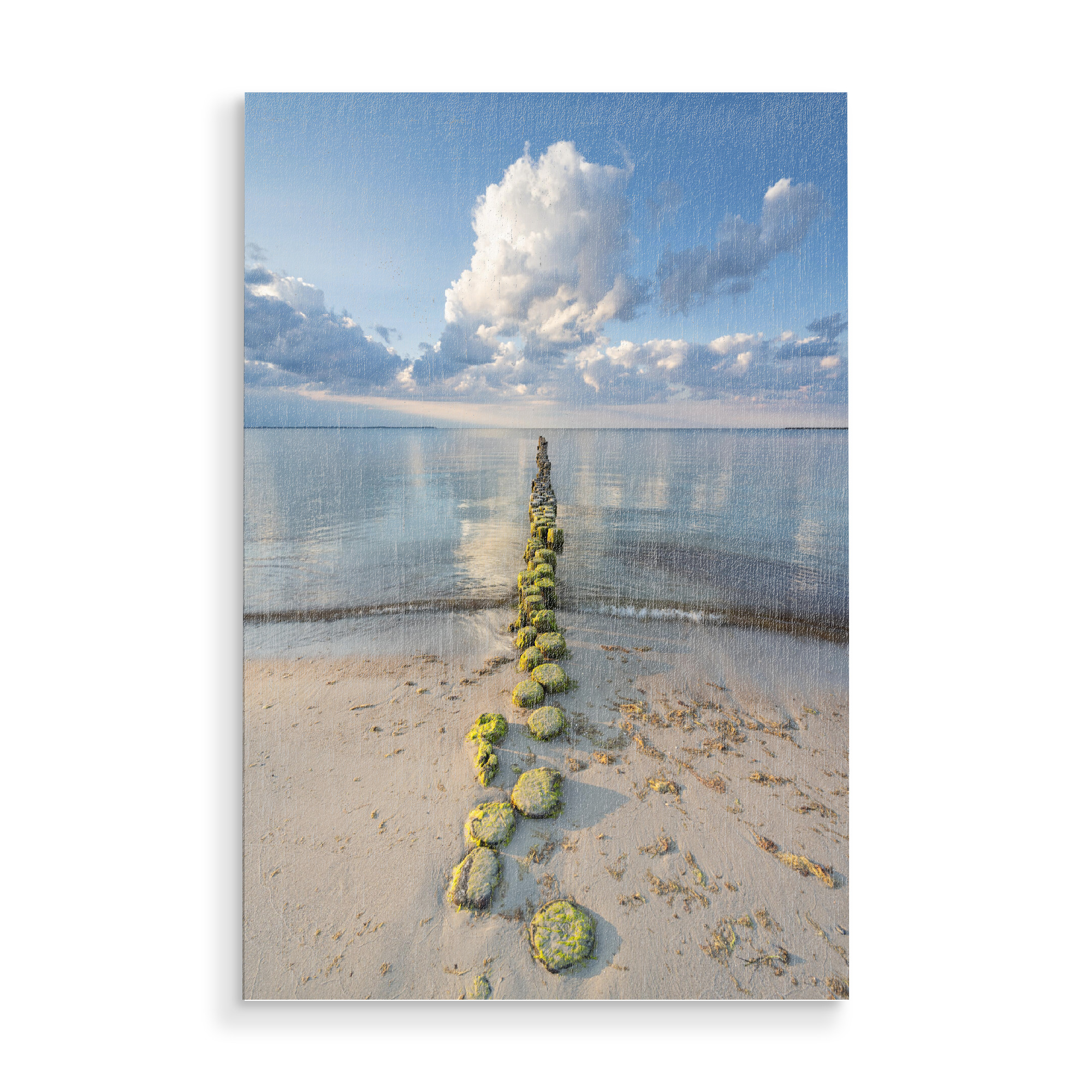 Holzbild "Buhne an der Ostsee" artboxONE - Natur,Reise,Reise / Strand und Meer