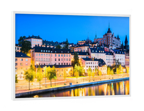 Poster mit weißem Rahmen "Södermalm, Stockholm, Schweden" artboxONE - Reise,Architektur,Städte / Stockholm