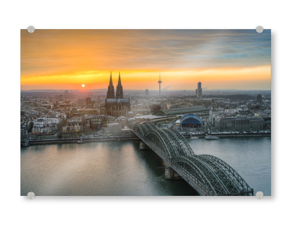 Acrylglasbild "Blick über Köln" artboxONE - Städte / Köln,Reise,Architektur