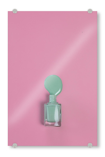 Acrylglasbild "Nagellack rosa mint" artboxONE - Fashion