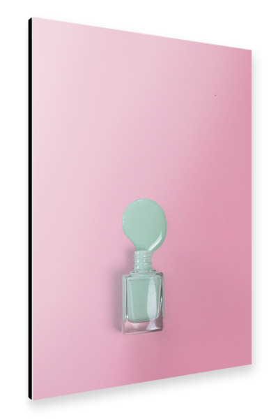 Alu-Dibond "Nagellack rosa mint" 30x20 cm artboxONE
