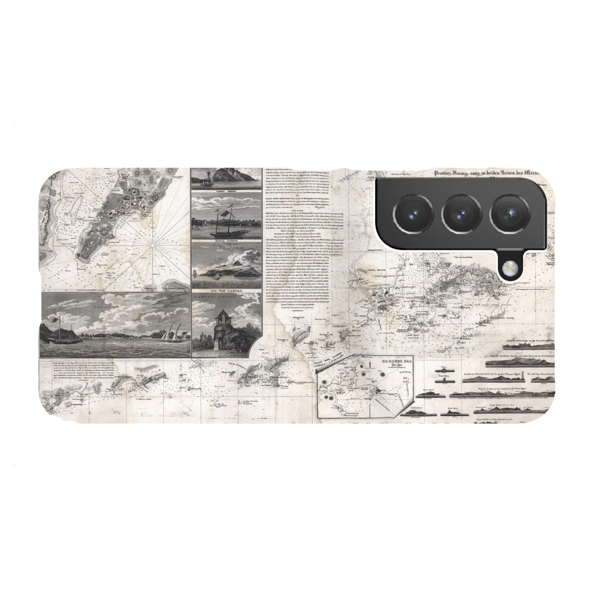 "Karte von Macao, Hongkong"für Samsung Galaxy - Premium-Case Handyhülle artboxONE