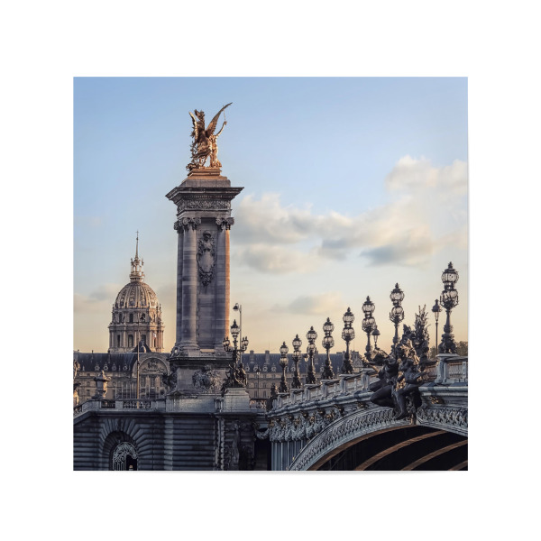 Poster 20x20 cm "Alexandre III Brücke" artboxONE - Städte,Reise,Architektur,Städte / Paris,Reise / Länder