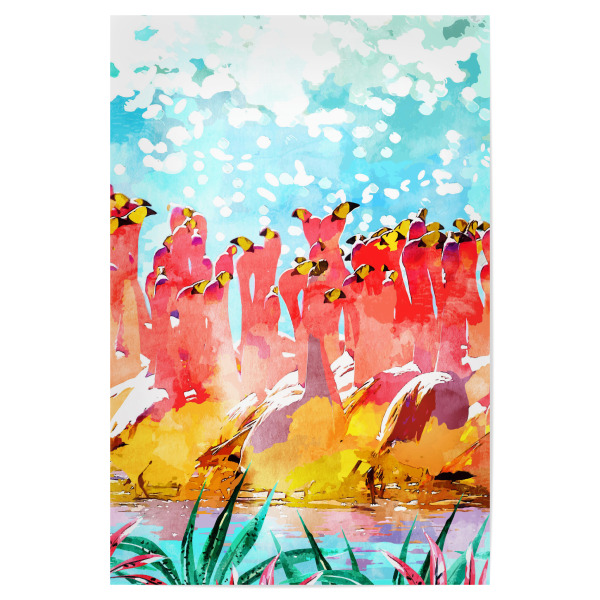 Poster "Speichern Sie die Tropen-Serie" artboxONE - Tiere,Abstrakt