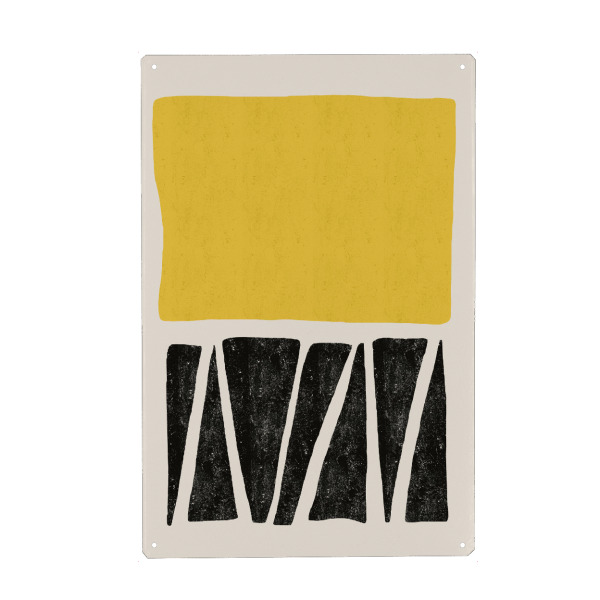 Metall Poster "Cats & Dotz-Abstract Shapes Uno" artboxONE - Abstrakt,Für Mama - Abstrtakt,Modern,Scandi,Form - Blechschild