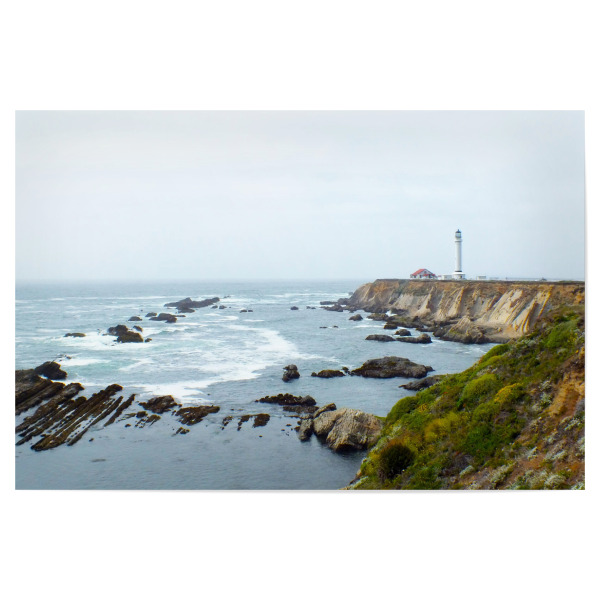 Poster 30x20 cm "Point Arena Lighthouse" artboxONE - Reise,Reise / Strand und Meer,Reise / Länder