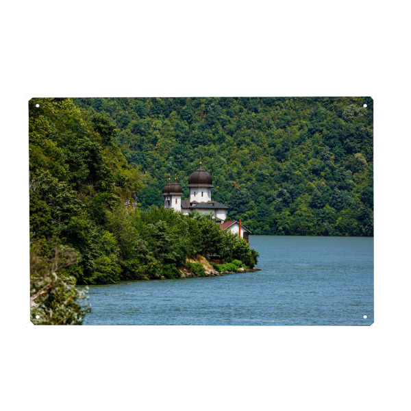 Metall Poster "Das Mraconia Kloster" artboxONE - Natur,Architektur