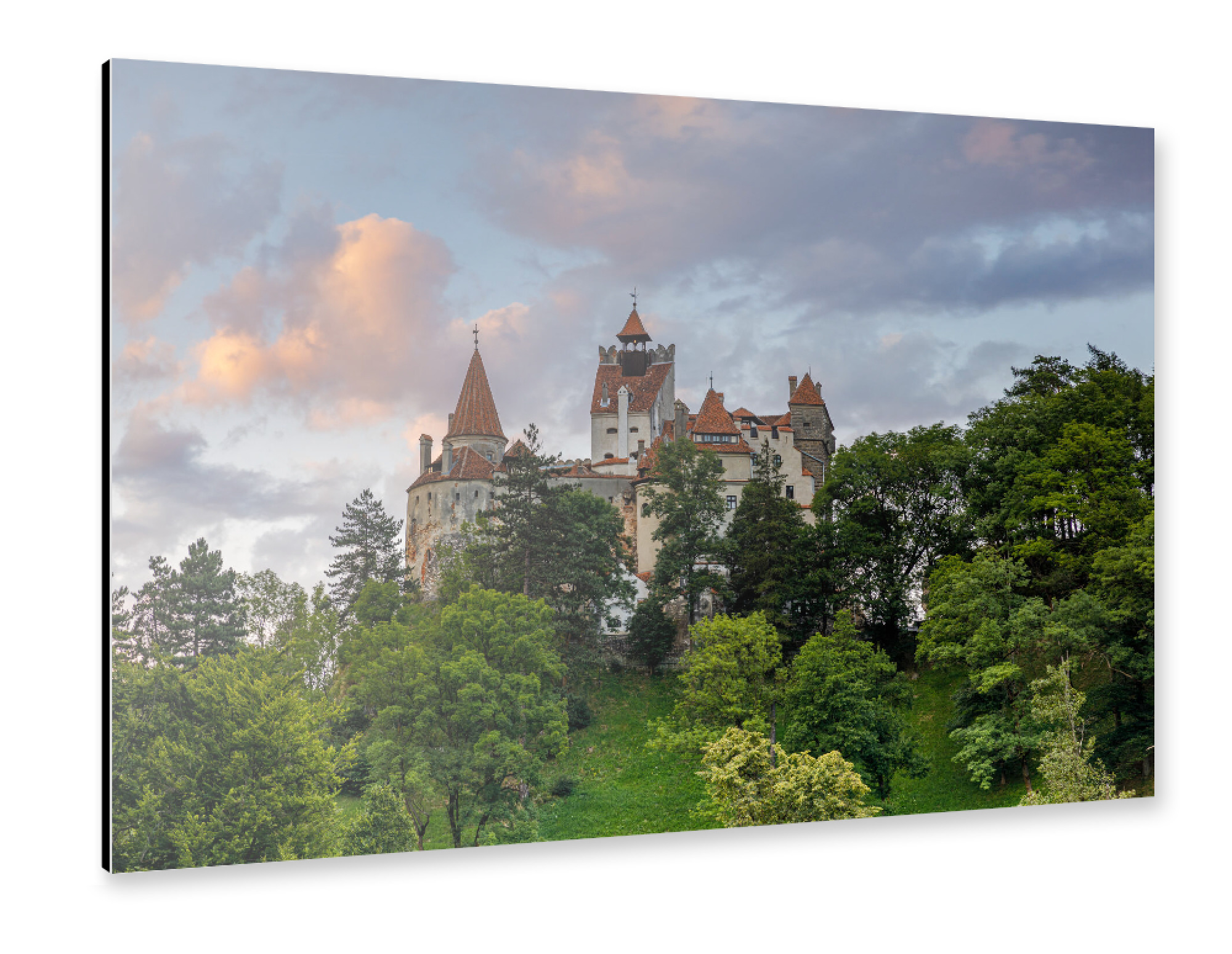 Alu-Dibond "Dracula Schloss Bran in Rumänien" 75x50 cm artboxONE