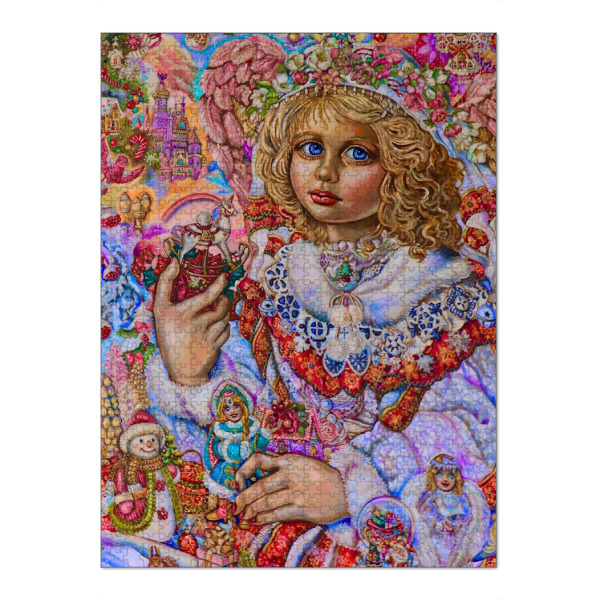 Puzzle Ravensburger "Weihnachtsspielzeugengel" artboxONE - Weihnachten - Engel,Weihnachten,Spielzeug,Schön,Fantasie,Religion - Bild engel