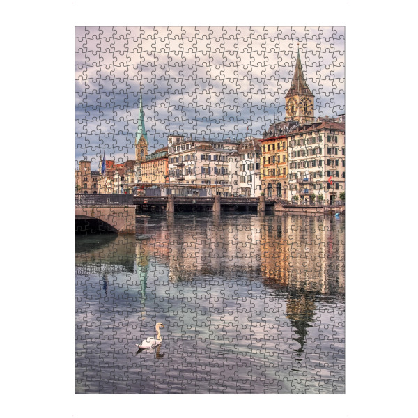 artboxONE Puzzle "Rosa Zürich" artboxONE - Städte,Reise,Architektur,Reise / Länder,Städte / Zürich