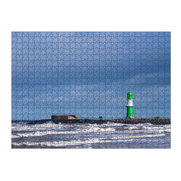 artboxONE Puzzle "Molenturm und Wellen" artboxONE - Natur,Reise,Architektur,Reise / Strand und Meer