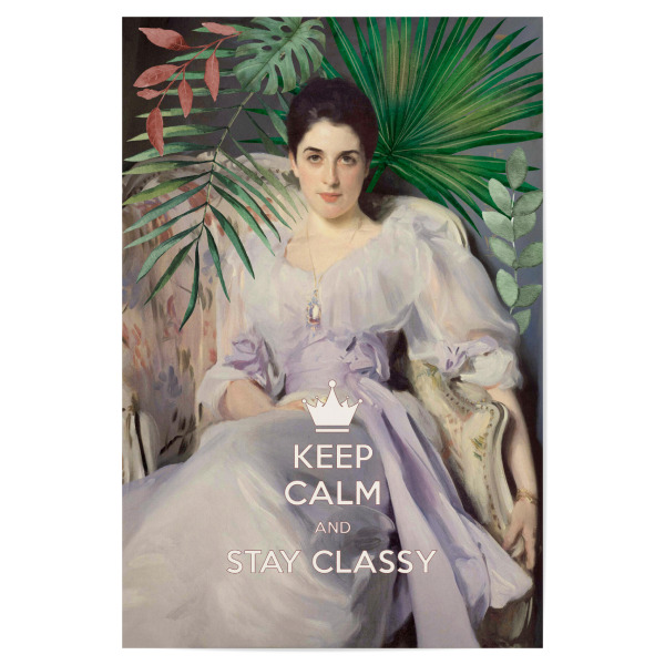 Poster "Ruhig und edel" artboxONE - Typografie,Menschen,Sport / Motivation