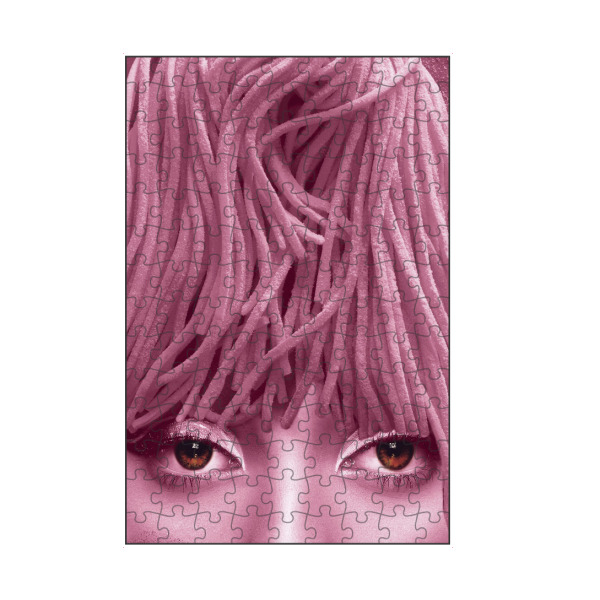 artboxONE Puzzle "Das ist keine rosa Pasta - female" artboxONE - Essen & Trinken,Abstrakt,Menschen