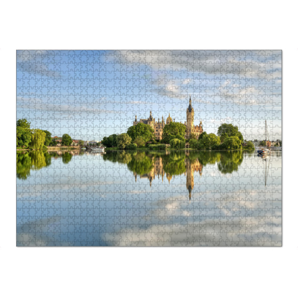Puzzle Ravensburger "Foto vom Schweriner Schloss" artboxONE - Städte,Reise,Architektur