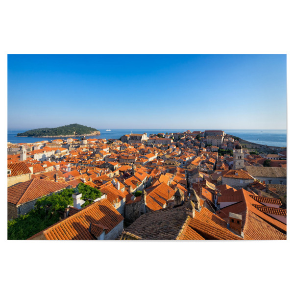 Poster 30x20 cm "Die Altstadt von Dubrovnik" artboxONE - Städte