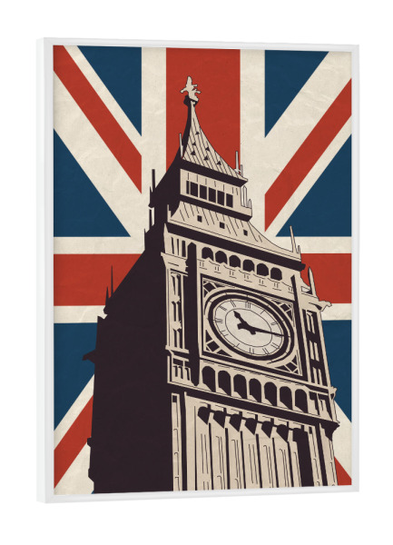 Poster mit weißem Rahmen "Der Big Ben von London" artboxONE - Städte / London,Reise,Architektur,Reise / Länder
