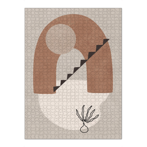 Puzzle Ravensburger "Terrakotta-Bogen" artboxONE - Reise,Abstrakt,Geometrie