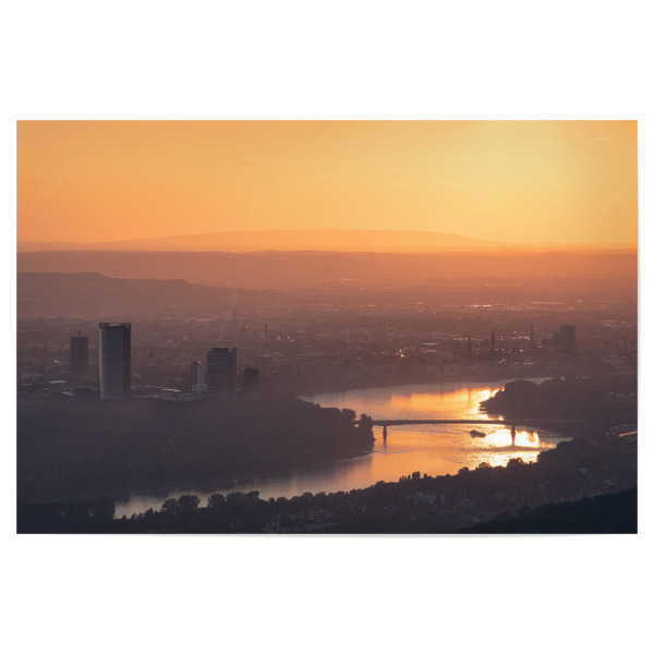 Poster "Goldene Stunde Bonn" artboxONE - Städte