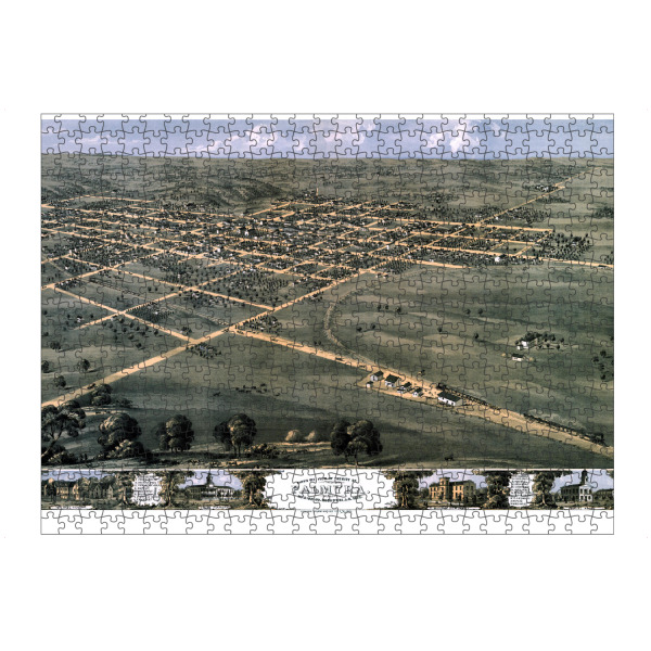 artboxONE Puzzle "Alte Karte von Palmyra-Missouri" artboxONE - Kartografie