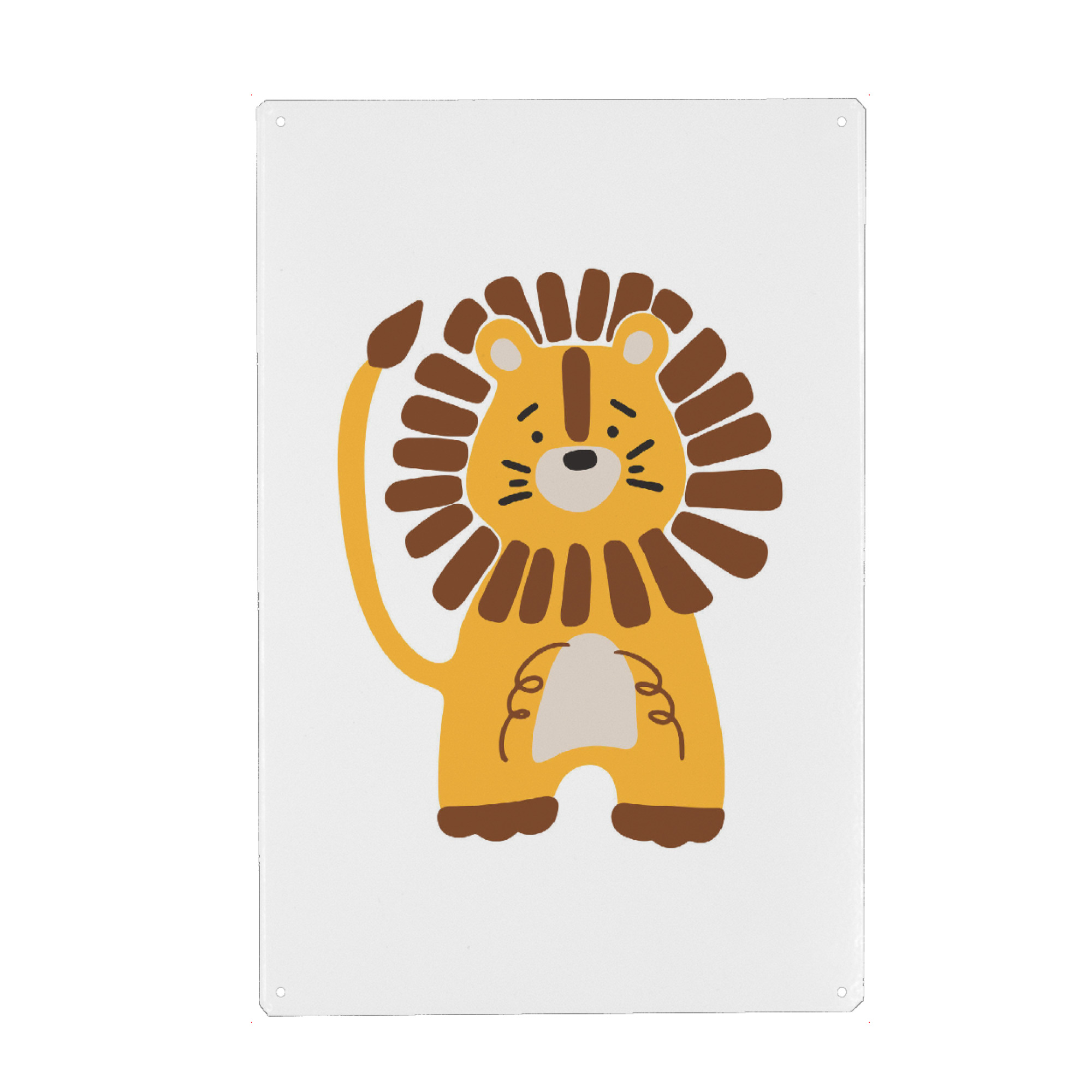 Metall Poster "Baby lion printable" artboxONE - Für Kinder,Tiere - Löwe,Druckbare,Tier,Baby,Kind,Kunst,Abstrakt,Boho,Baby löwe,Baby tier