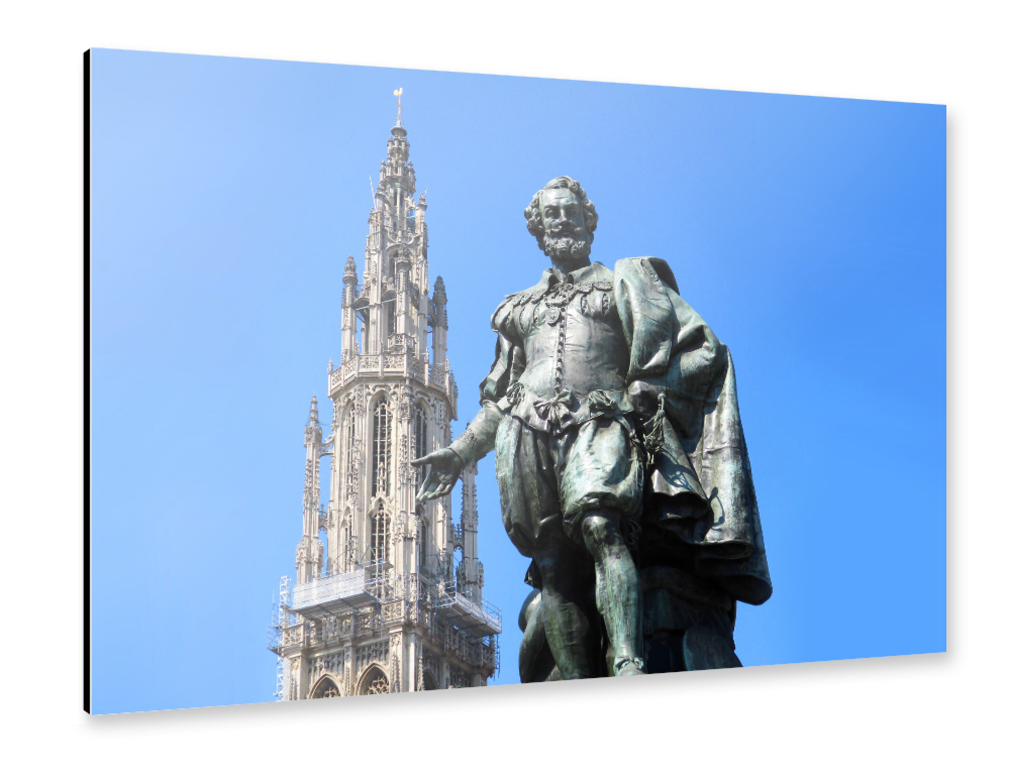 Alu-Dibond "Antwerpens Rubensdenkmal" 75x50 cm artboxONE