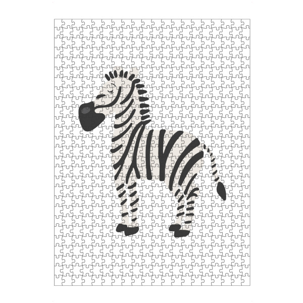 Puzzle Ravensburger "Zebra-Tier zum Ausdrucken" artboxONE - Für Kinder,Tiere - Zebra,Tier,Kunst,Boho,Abstrakt,Baby,Kind,Tierbaby - Bild zebra