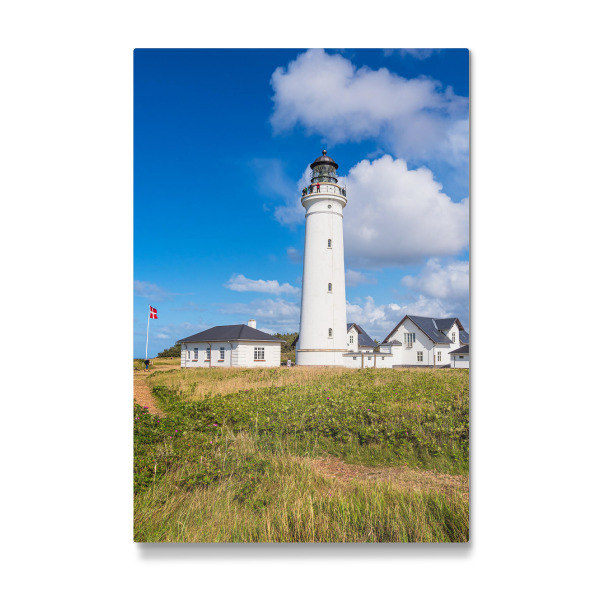 Galerie-Print "Wiese, Leuchtturm und Wolken" 30x20 cm artboxONE