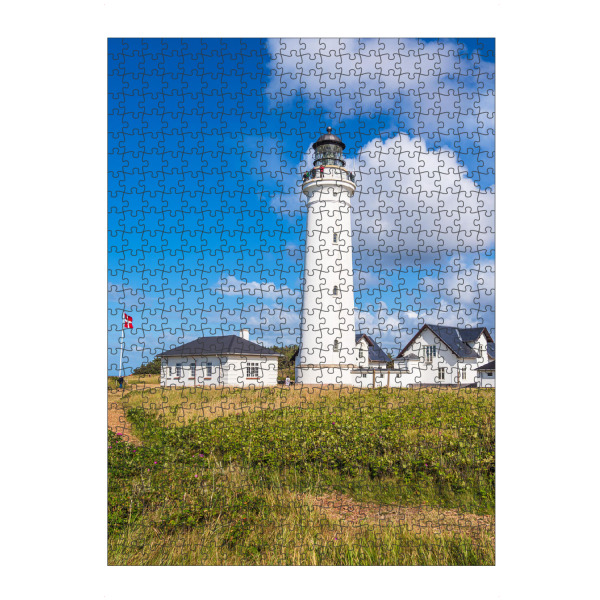 artboxONE Puzzle "Wiese, Leuchtturm und Wolken" artboxONE - Natur,Reise,Architektur,Reise / Länder