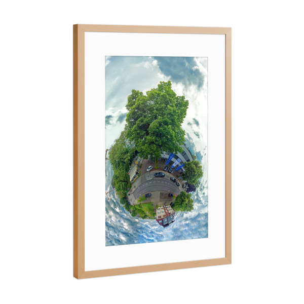 Poster mit Rahmen Kupfer "Hamburg-Bergedorf_Körber-Chaussee" artboxONE - Städte,Städte / Hamburg,Reise,Architektur,Reise / Länder