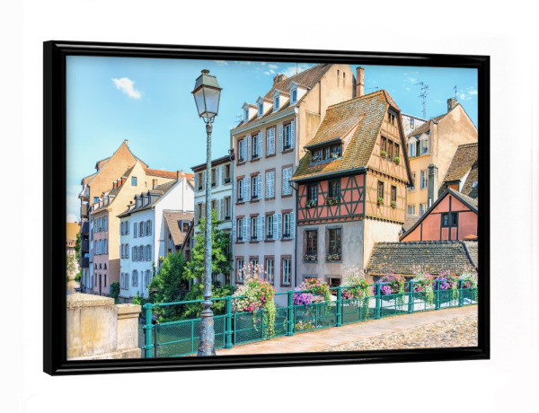 Poster mit schwarzem Rahmen "Straßburger Straße" artboxONE - Städte,Reise,Architektur,Reise / Länder,Städte / Weitere