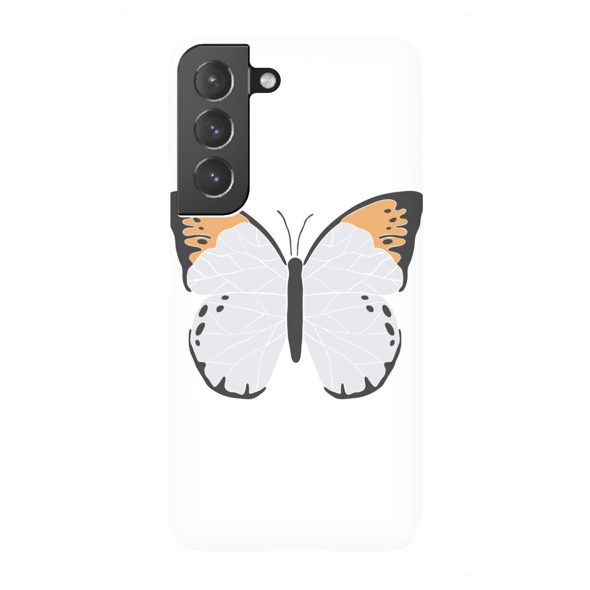 Samsung Galaxy "Orange butterfly illustration" Premium-Case Handyhülle artboxONE