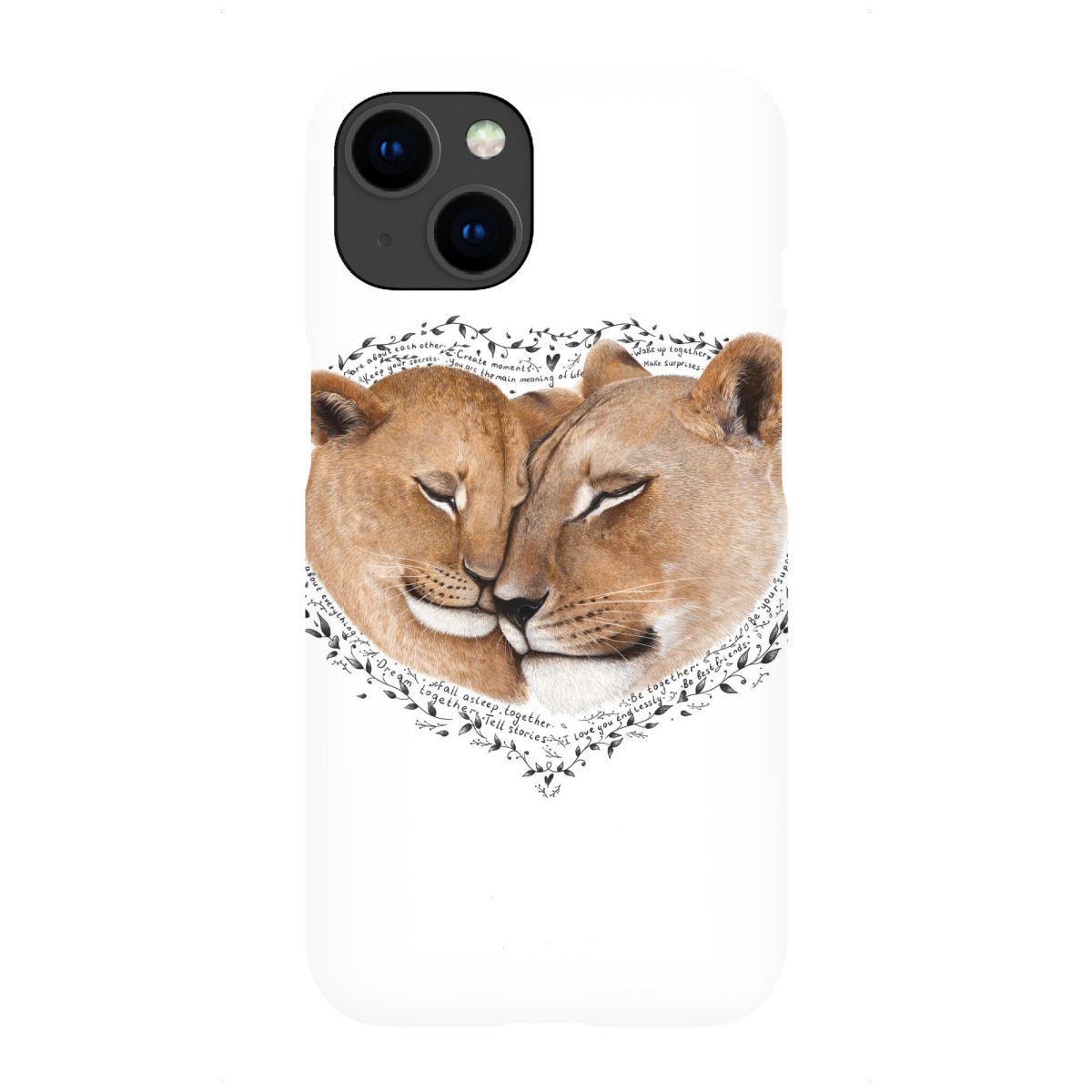 "Die Liebe der Löwenmama"für iPhone - Premium-Case Handyhülle artboxONE