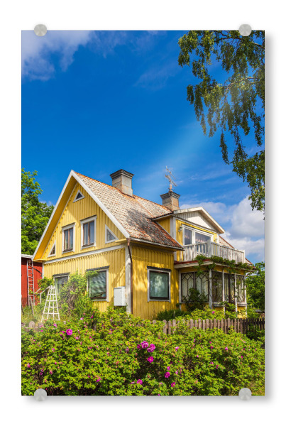 Acrylglasbild "Garten, Haus, Baum" artboxONE - Natur,Reise,Architektur,Reise / Länder