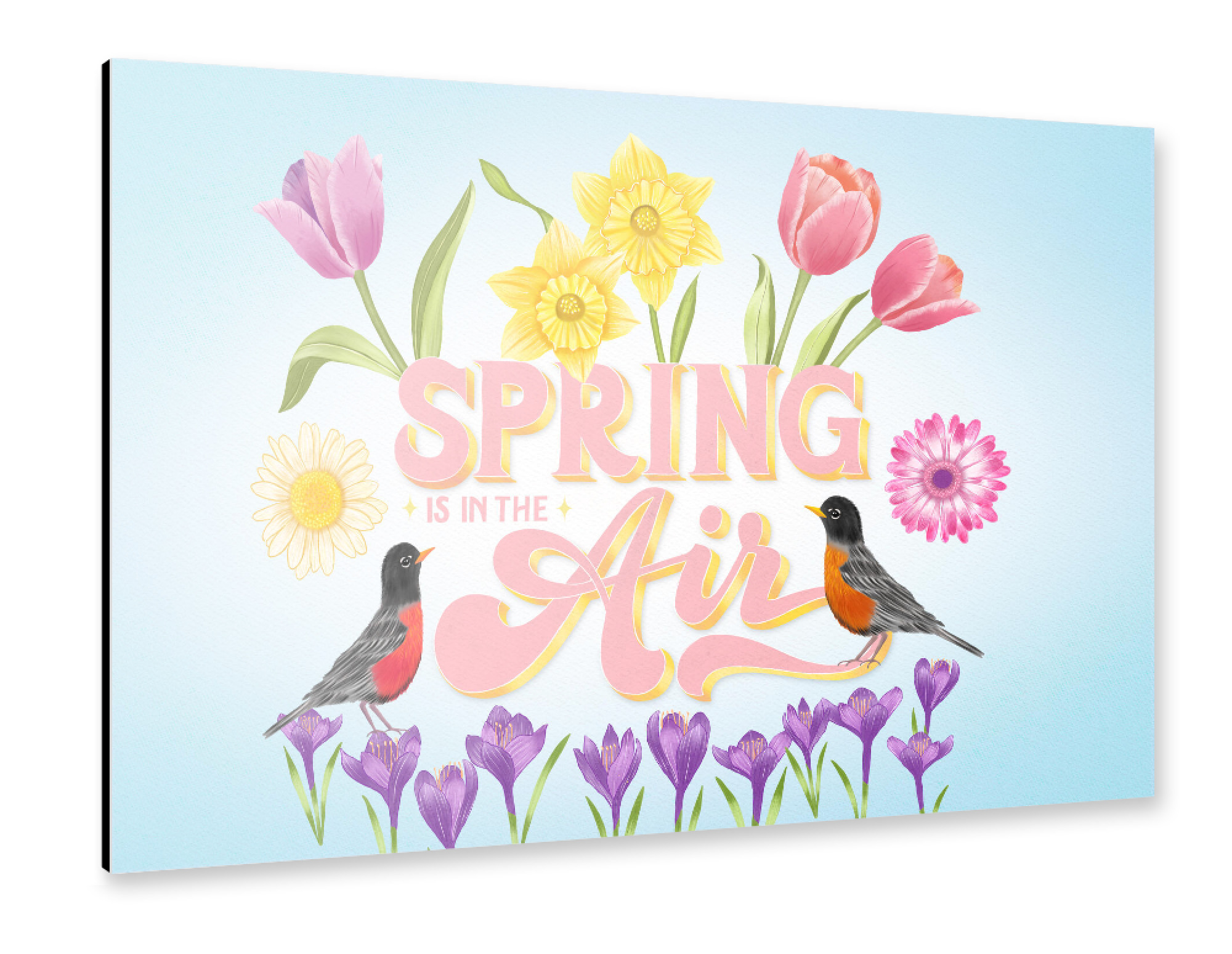 Alu-Dibond "Spring is in the Air" 30x20 cm artboxONE