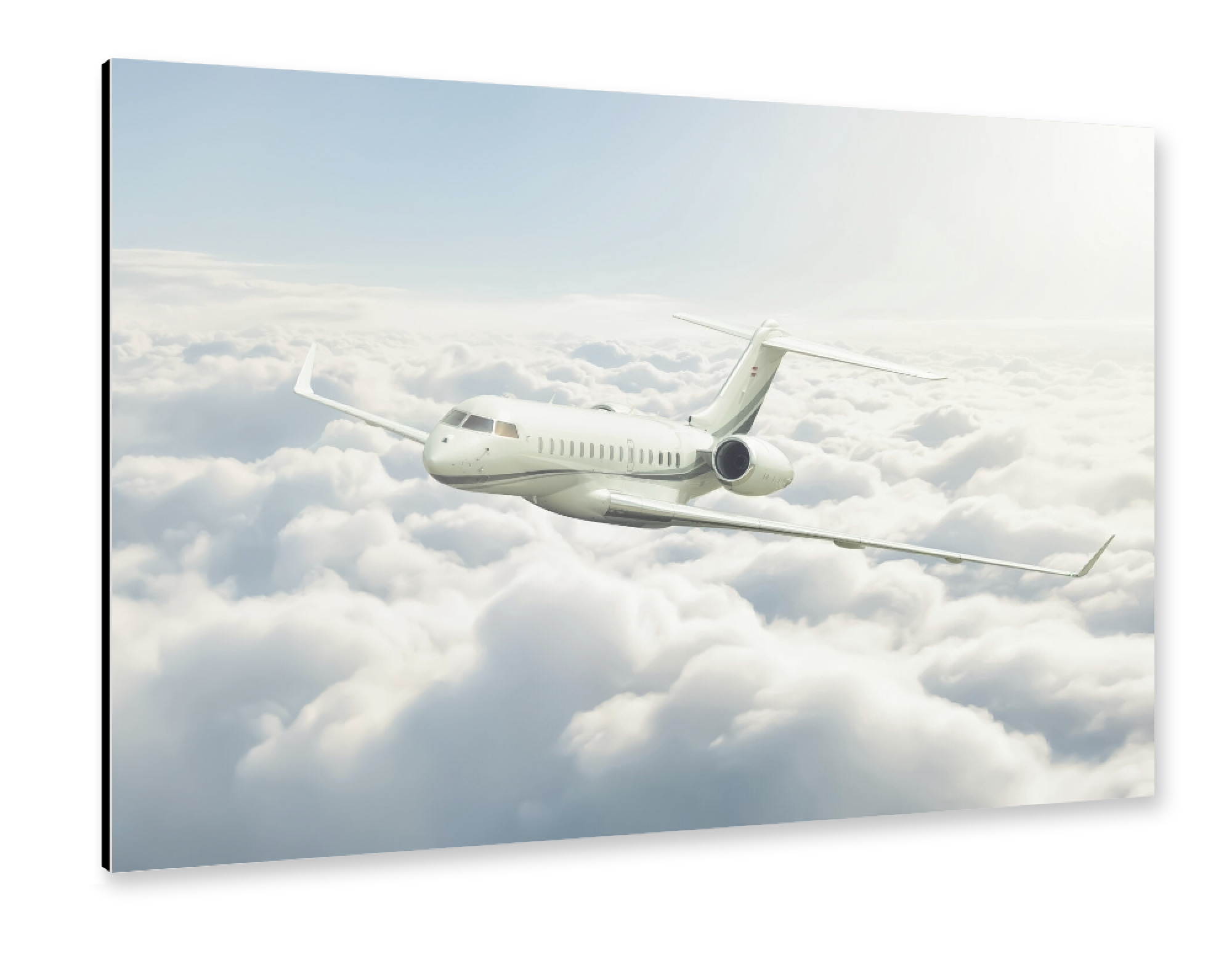 Alu-Dibond "Privatjet" 75x50 cm artboxONE