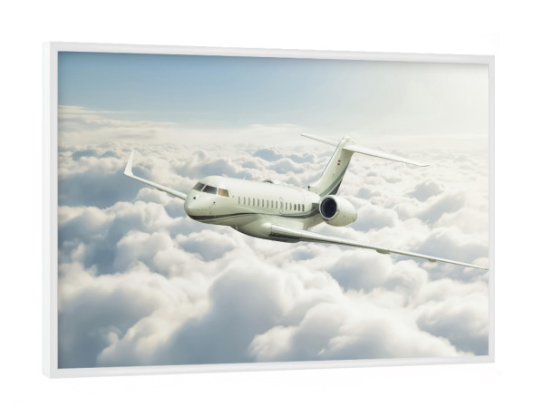 Poster mit weißem Rahmen "Privatjet" artboxONE - Reise,Reise / Asien,Reise / Länder