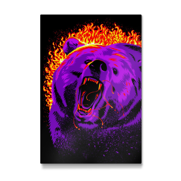 Galerie-Print "Feuergrizzlybär" 30x20 cm artboxONE