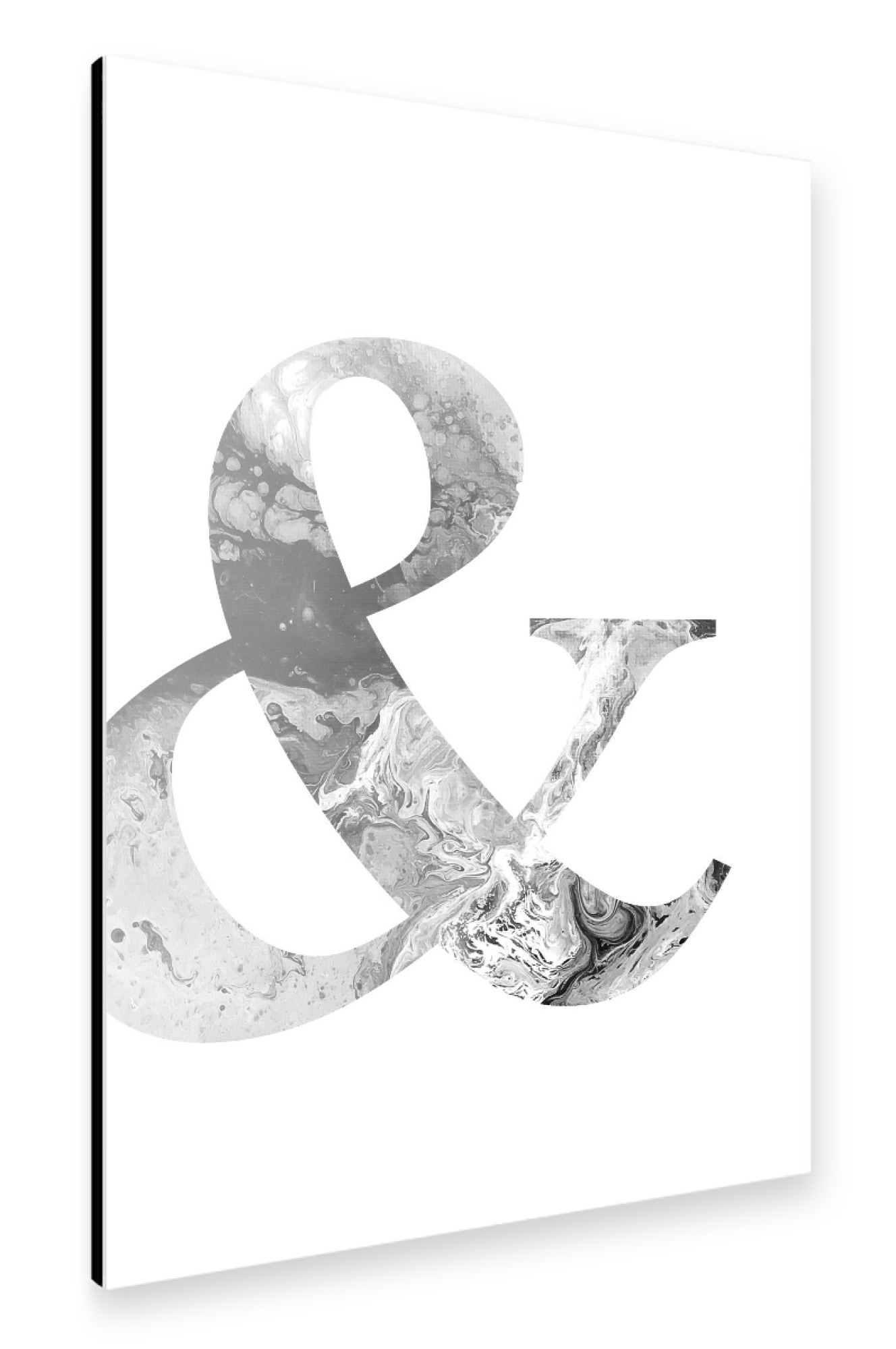 Alu-Dibond "Buchstabe Alphabet Ampersand &" 75x50 cm artboxONE