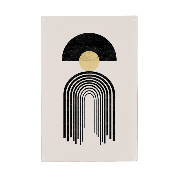 Holzbild "Cats & Dotz-Abstract Rainbow Tre" artboxONE - Abstrakt,Architektur,Geometrie