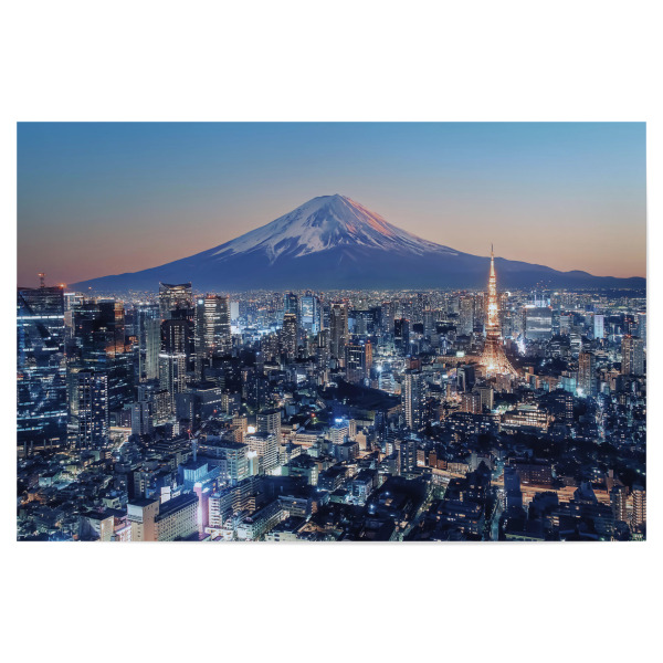Poster "Fuji aus Tokio" artboxONE - Städte,Reise,Architektur,Reise / Asien,Städte / Tokio