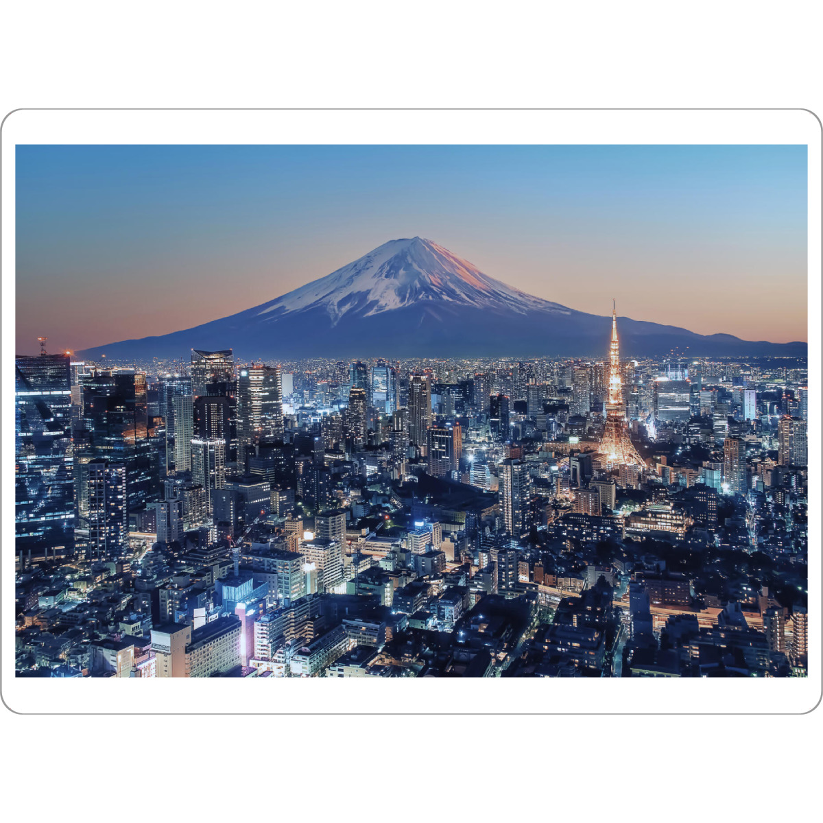 Tischset "Fuji aus Tokio" artboxONE - Städte,Reise,Architektur,Reise / Asien,Städte / Tokio