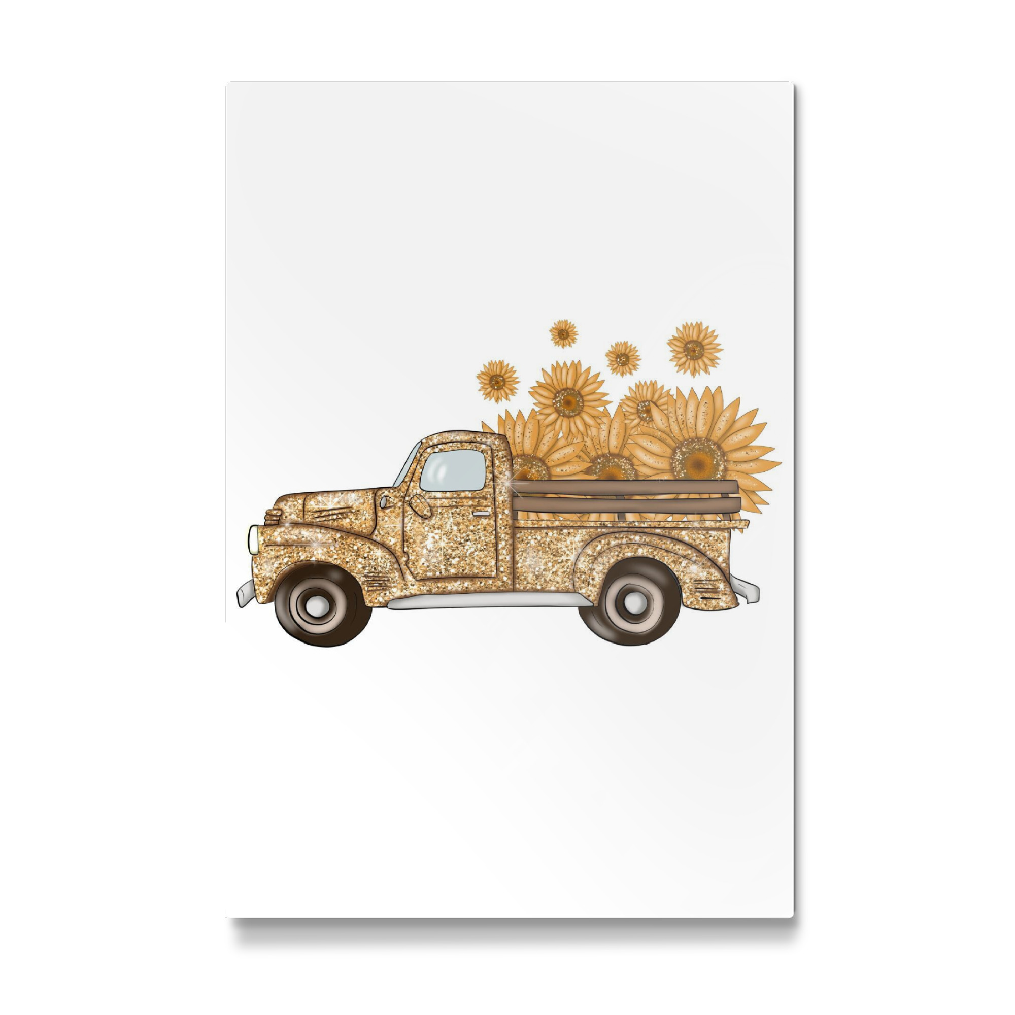 Galerie-Print "Gold-LKW mit Sonnenblumen" 30x20 cm artboxONE