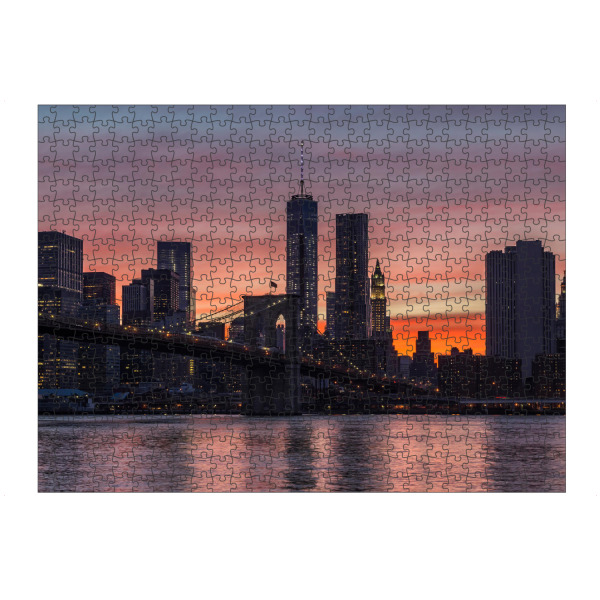 Puzzle Ravensburger "Manhattan und Brooklyn Bridge" artboxONE - Städte,Städte / New York,Architektur