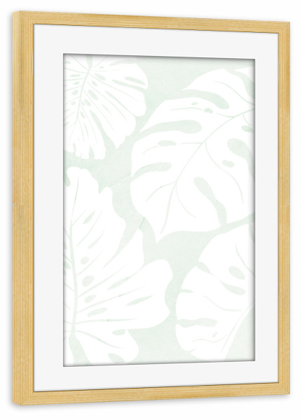 Poster mit Rahmen kiefer "Florale Kunst" artboxONE - Floral,Abstrakt