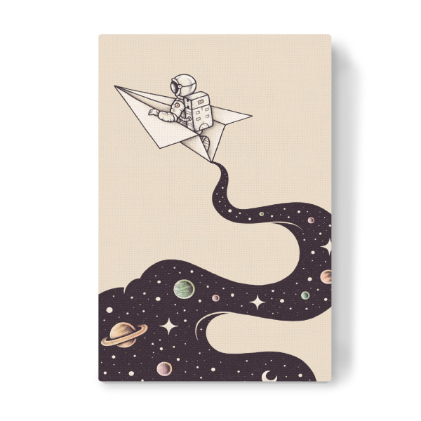 Leinwandbild "Enkel Dika - Cosmic Journey" artboxONE - Comic,Für Papa,Galaxy