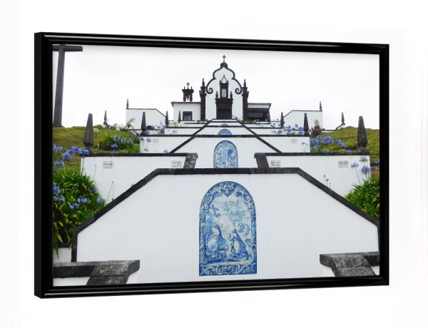 Poster mit schwarzem Rahmen "Vila Franca" artboxONE - Reise,Architektur,Reise / Strand und Meer,Reise / Länder