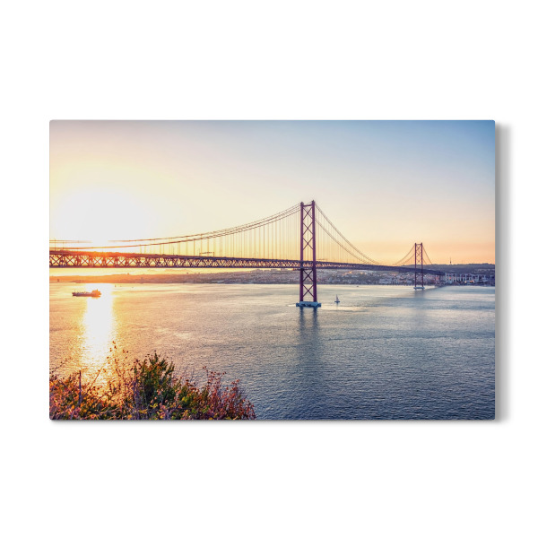 Galerie-Print "Sonnenuntergang in Lissabon" 30x20 cm artboxONE