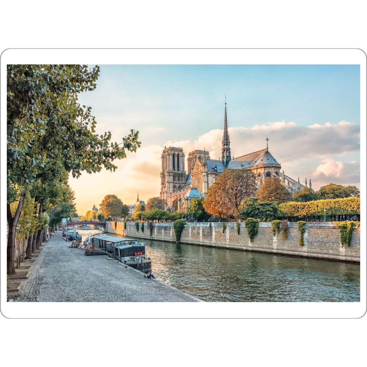 Tischset "An den Ufern der Seine" artboxONE - Städte,Reise,Architektur,Städte / Paris,Reise / Länder